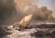 J.M.W. Turner Dutch Boats in a Gale oil painting reproduction